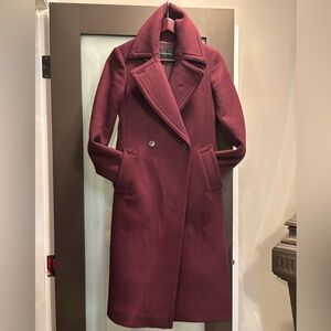 Club Monaco Burgundy Trench Coat
